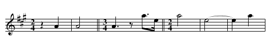 Flute Melody No 3 - staff notation