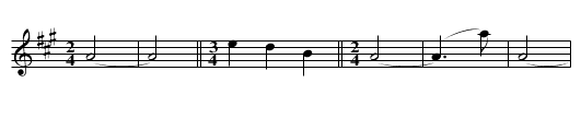 Flute Melody No 4 - staff notation