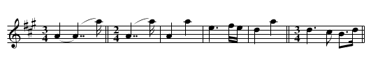 Flute Melody No.1 - staff notation
