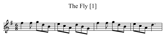 Fly [1], The - staff notation