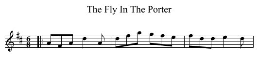 Fly In The Porter, The  - staff notation