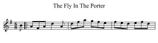 Fly In The Porter, The  - staff notation