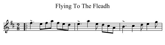 Flying To The Fleadh - staff notation