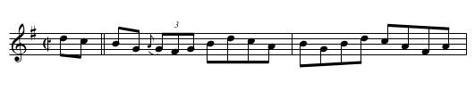 Flynn's Reel - staff notation