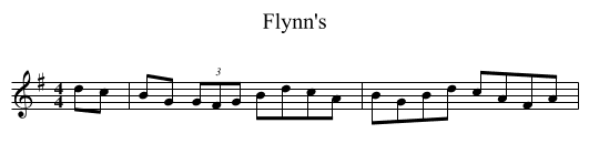 Flynn's - staff notation