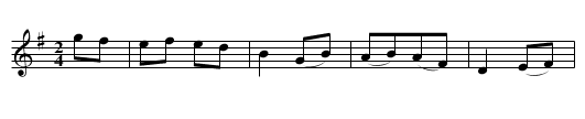 Foggy Dew [1] - staff notation