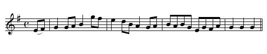 Foggy Dew [2], The - staff notation