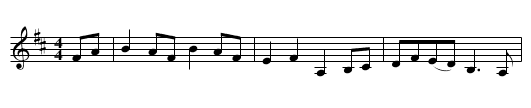 Foggy Dew, The - staff notation