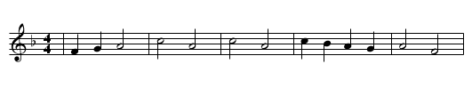 FOLGE KIND FOLGE - staff notation