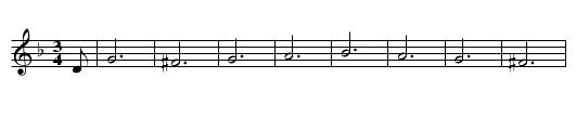 Folia, nyare fr&aring;n 1680 - staff notation