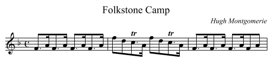 Folkstone Camp - staff notation