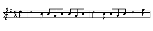 Follow Her Over The Border - staff notation