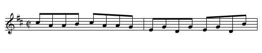 Follow Me Down to Carlow [4] - staff notation