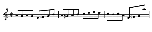 Follow Me Down - staff notation