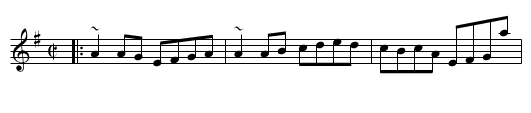 Follow Me Down - staff notation