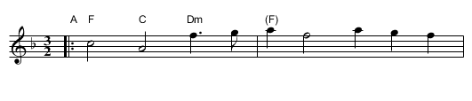 Fop's Fancy   [F] - staff notation