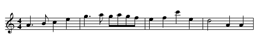 for the Flute - staff notation