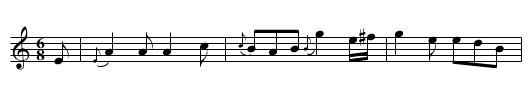 For the Violin - staff notation
