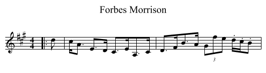 Forbes Morrison - staff notation