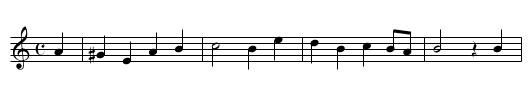 F&ouml;rbi &auml;r ljuvlig sommar - staff notation