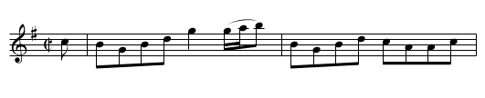 Fordell House - staff notation