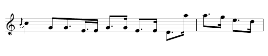 Foreheid of the Sixereen (Da) - staff notation