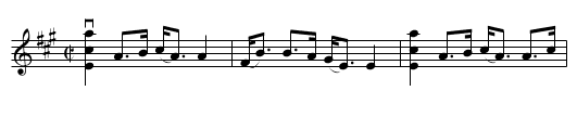 FOREST FLOWER -- HIGHLAND FLING - staff notation