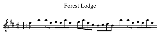 Forest Lodge - staff notation