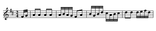 Forest of Bondi - staff notation