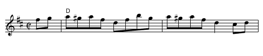 Forester's Hornpipe - staff notation