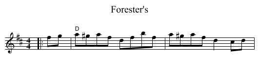 Forester's - staff notation