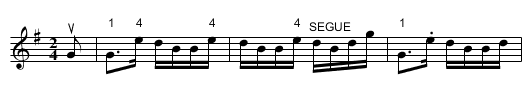 Forget Me Not - staff notation