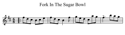 Fork In The Sugar Bowl - staff notation