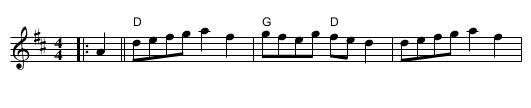 Forked Deer - staff notation