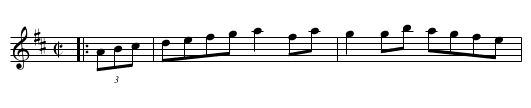 Forked Deer - staff notation