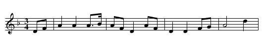Forsaken maiden - parsons - staff notation