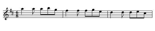 Forsans Jigg - staff notation