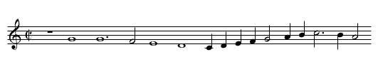 Fortuna dun gran tempo - staff notation