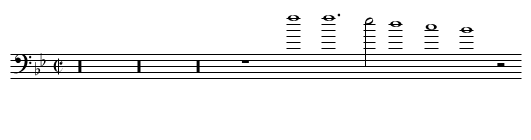 Fortuna dun gran tempo - staff notation