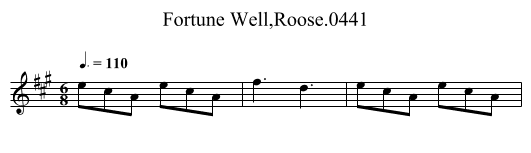 Fortune Well,Roose.0441 - staff notation
