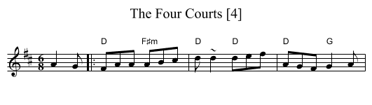 Four Courts [4], The - staff notation