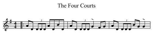 Four Courts, The  - staff notation