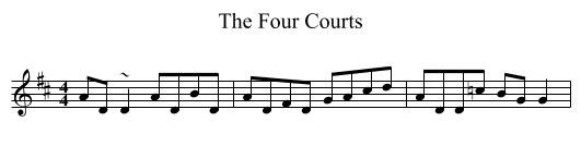 Four Courts, The  - staff notation