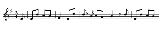 Four Drunken Maidens - staff notation