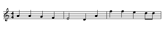 Four Long Hours - staff notation