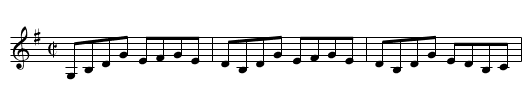 Four Miles to Cumberland - staff notation