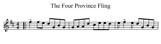 Four Province Fling, The  - staff notation