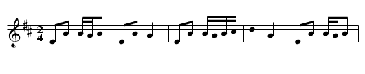 Four Shoves, The - staff notation