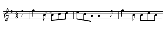 Fourpence Halfpenny - staff notation