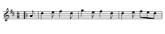 Fourpence Halpenny Farthing - staff notation